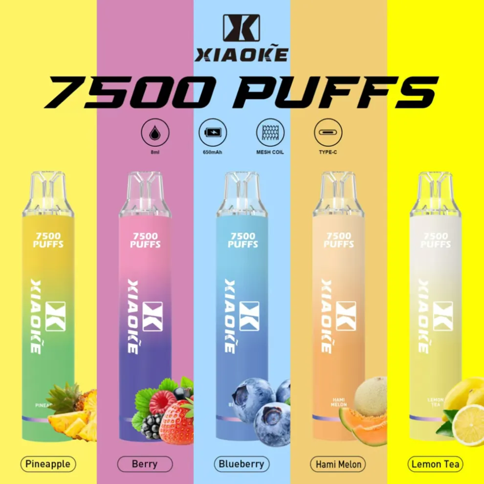 XIAOKE梟客 | 發光拋棄式 7500口 一次性拋棄式